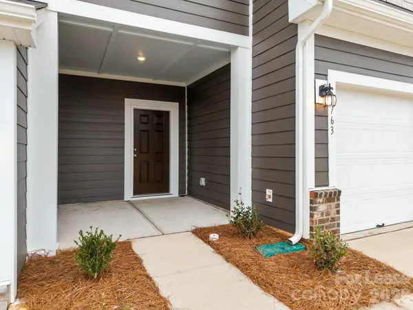 a front view of a house with hallway