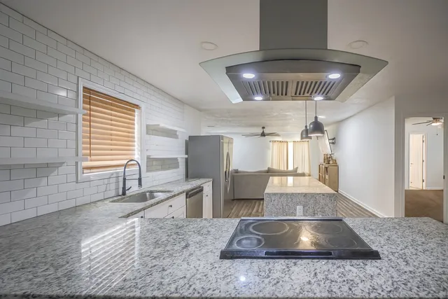 a view of entryway and chandelier