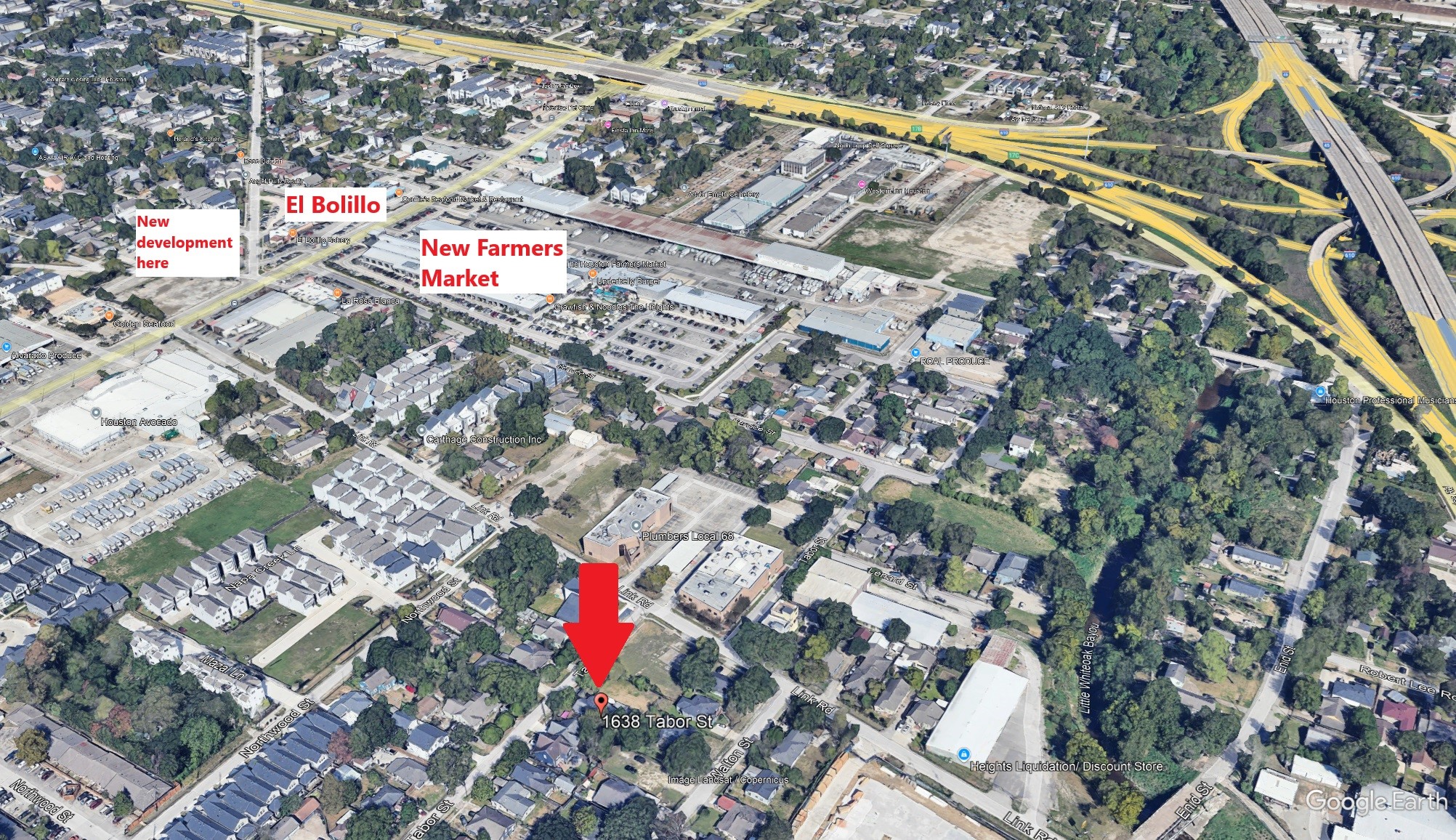 1638 Tabor Street Houston, TX 77009 - Photo 3 of 29 Near the new Farmers Market redevelopment area, with more developments planned up Airline and off 610.