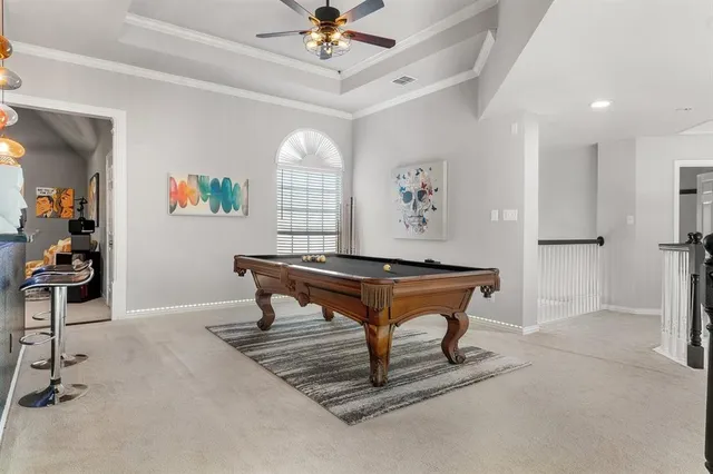 a room with furniture