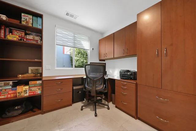 a view of a golf course with a park