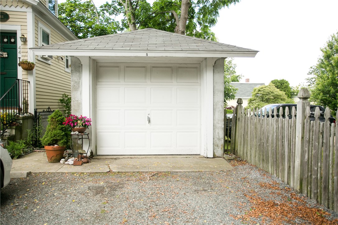 42 Kay Street, Unit 5 Newport, RI 02840 - Photo 33 of 34 This condo includes the Garage...Ideal for extra storage, room for the grill, extra outdoor living space, and perhaps even a car!