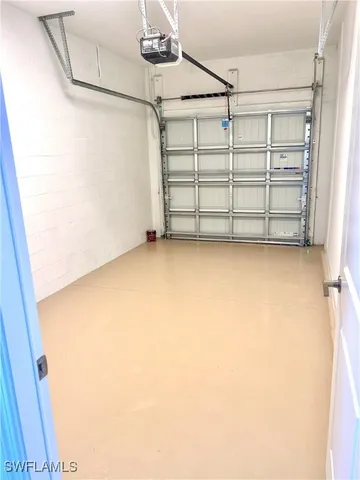 a view of a room with an empty space