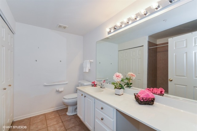 898 Riding Lane, Unit 898 St. Charles, IL 60174 - Photo 8 of 10 a bathroom with a double vanity sink mirror and toilet