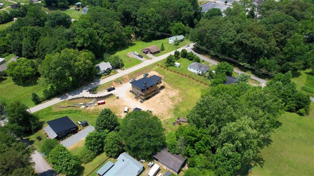485 Church Street Blue Ridge, GA 30513 - Photo 79 of 85 an aerial view of house with yard swimming pool and outdoor seating