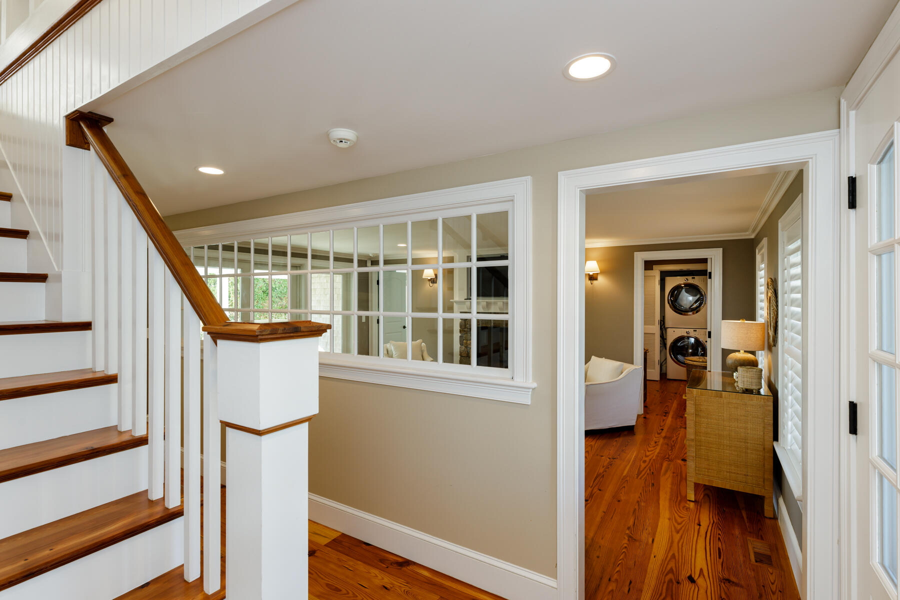 27 Patterson Road Chatham, MA 02633 - Photo 32 of 68 a view of an entryway with wooden floor and a livingroom