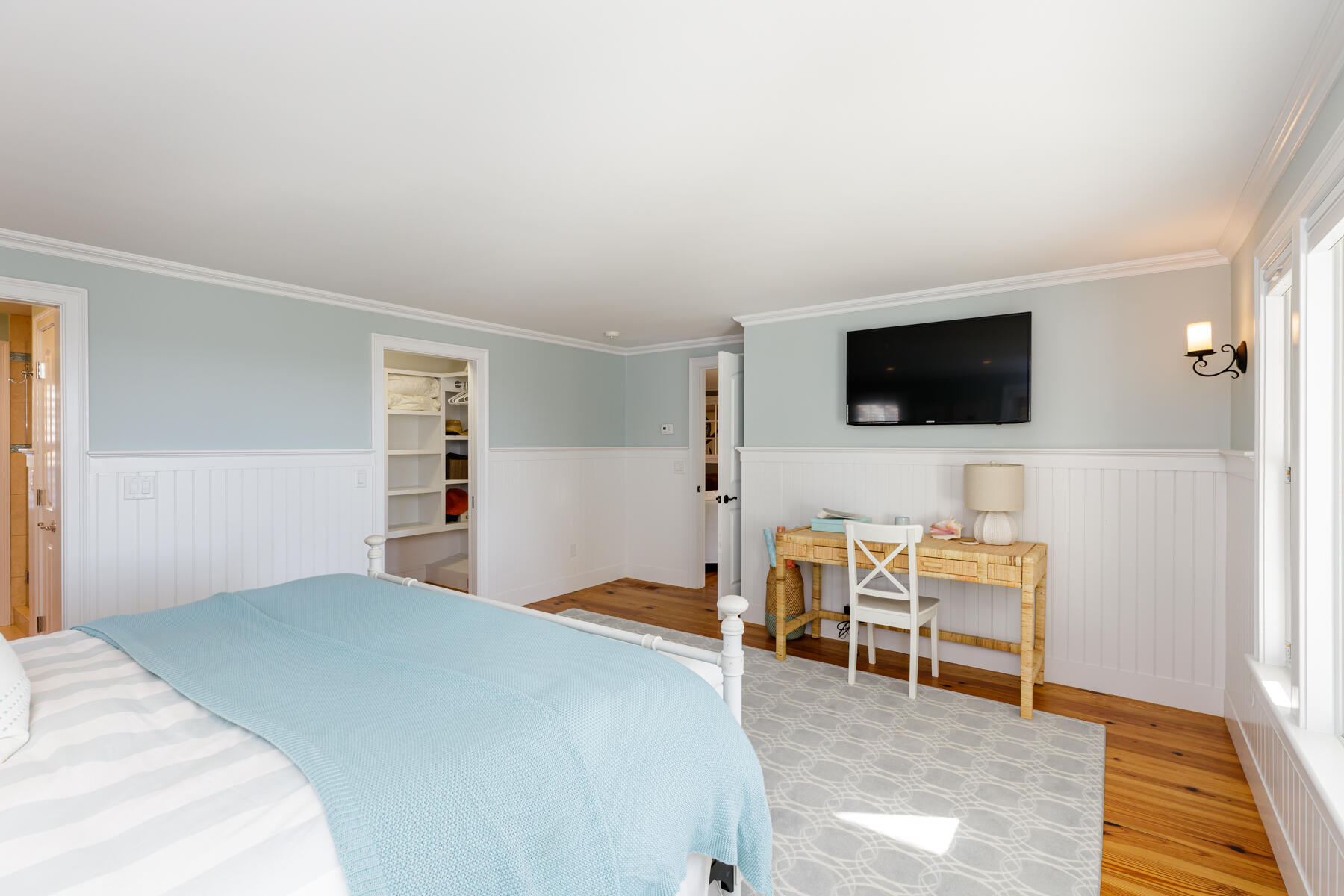 27 Patterson Road Chatham, MA 02633 - Photo 36 of 68 a bedroom with a bed and a flat screen tv