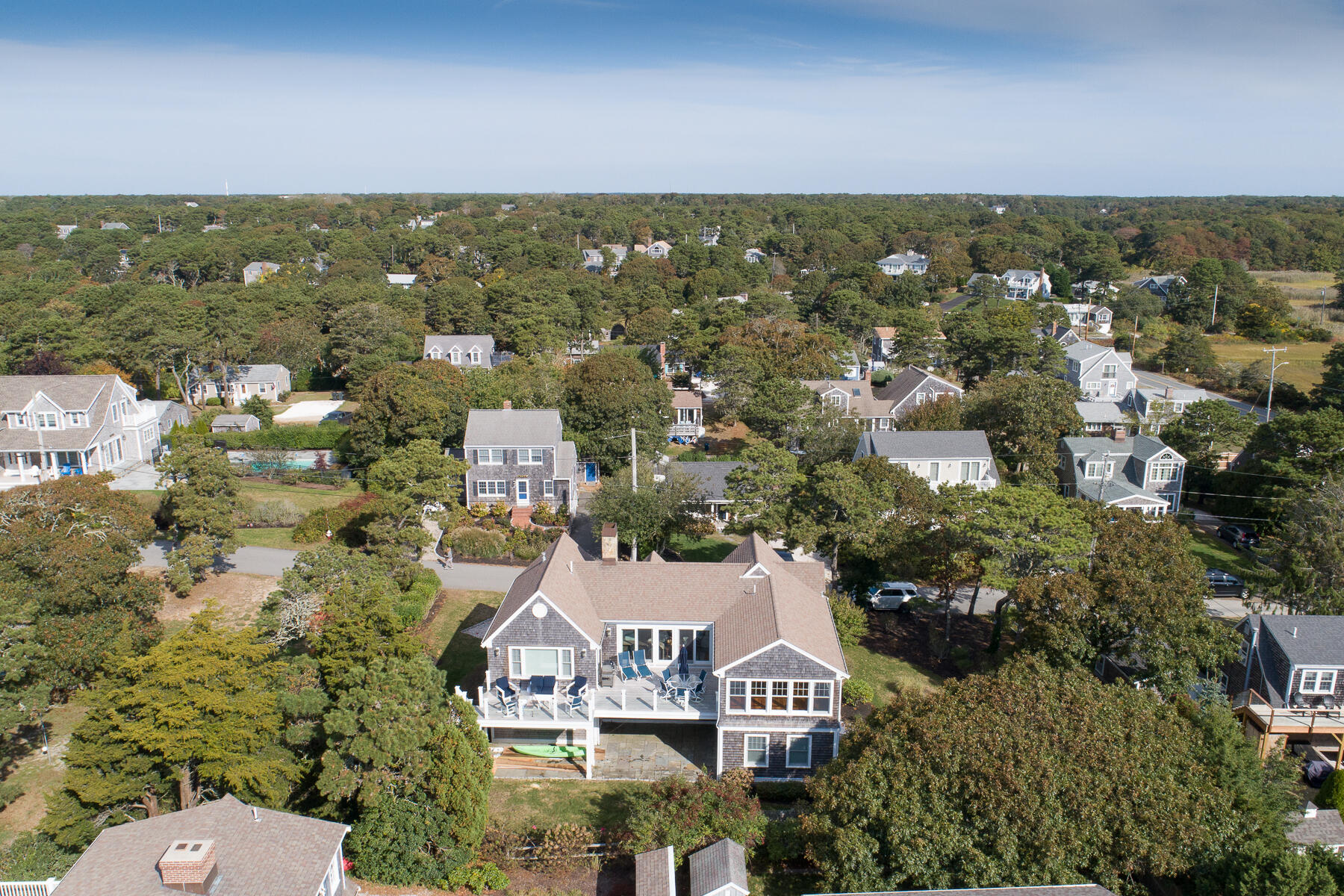 27 Patterson Road Chatham, MA 02633 - Photo 52 of 68 an aerial view of residential houses with outdoor space