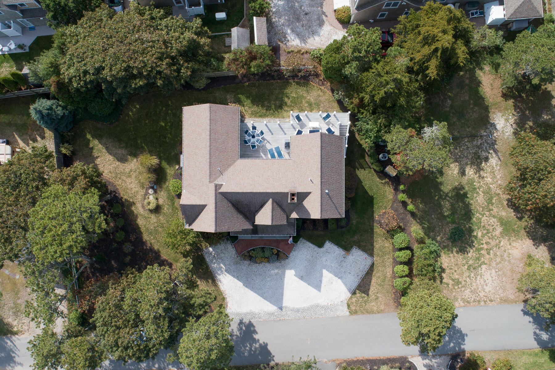 27 Patterson Road Chatham, MA 02633 - Photo 53 of 68 an aerial view of a house with lake view