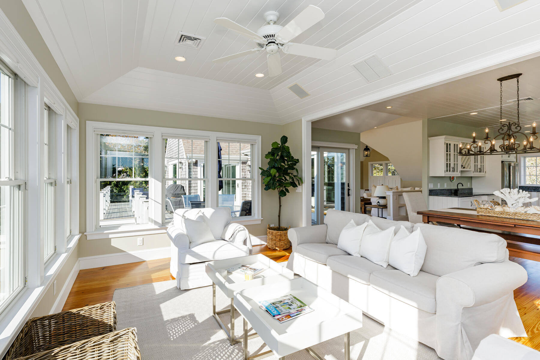 27 Patterson Road Chatham, MA 02633 - Photo 8 of 68 a living room with furniture and a chandelier