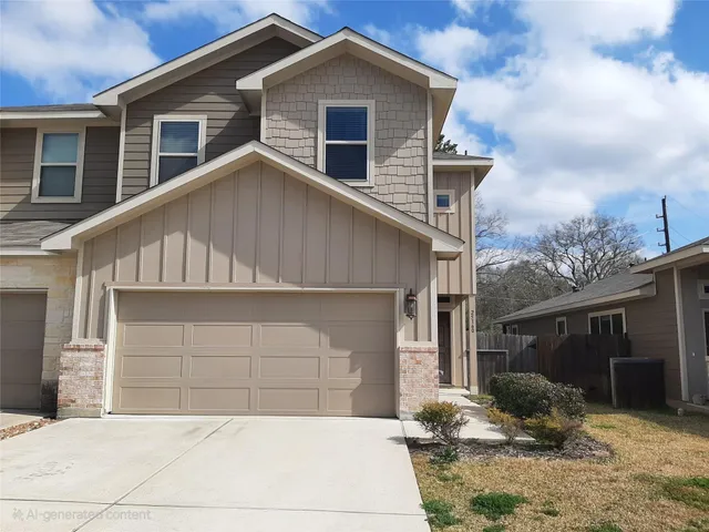 a house view with a outdoor space