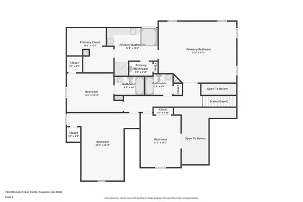 $969,900 | 1842 Belmont Creek Pointe, Suwanee, GA 30024