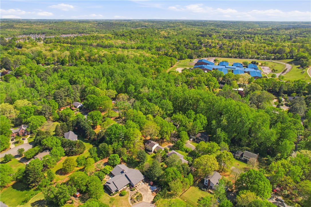 110 Shaftsbury Road Clemson, SC 29631 - Photo 36 of 38 This panoramic view showcases the lush greenery of the surrounding landscape and residential area.