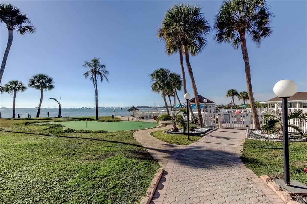 3650 41st Way South, Unit A St. Petersburg, FL 33711 - Photo 28 of 35 a view of a backyard with a fountain