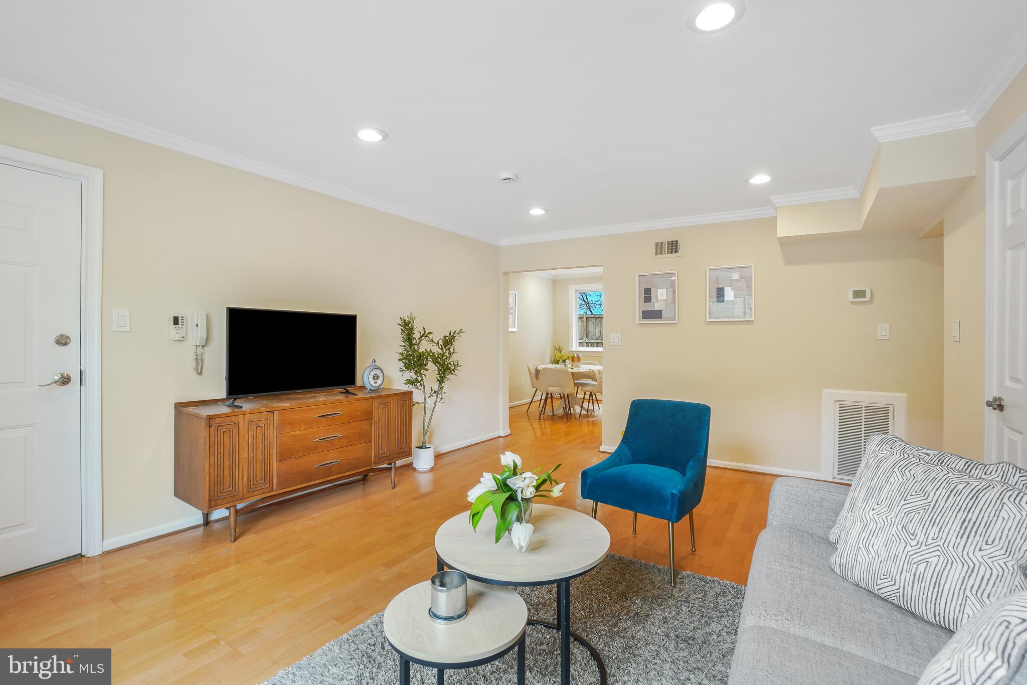 7527 Maple Avenue, Unit 4 Takoma Park, MD 20912 - Photo 3 of 30 Living Room with Recessed Lighting