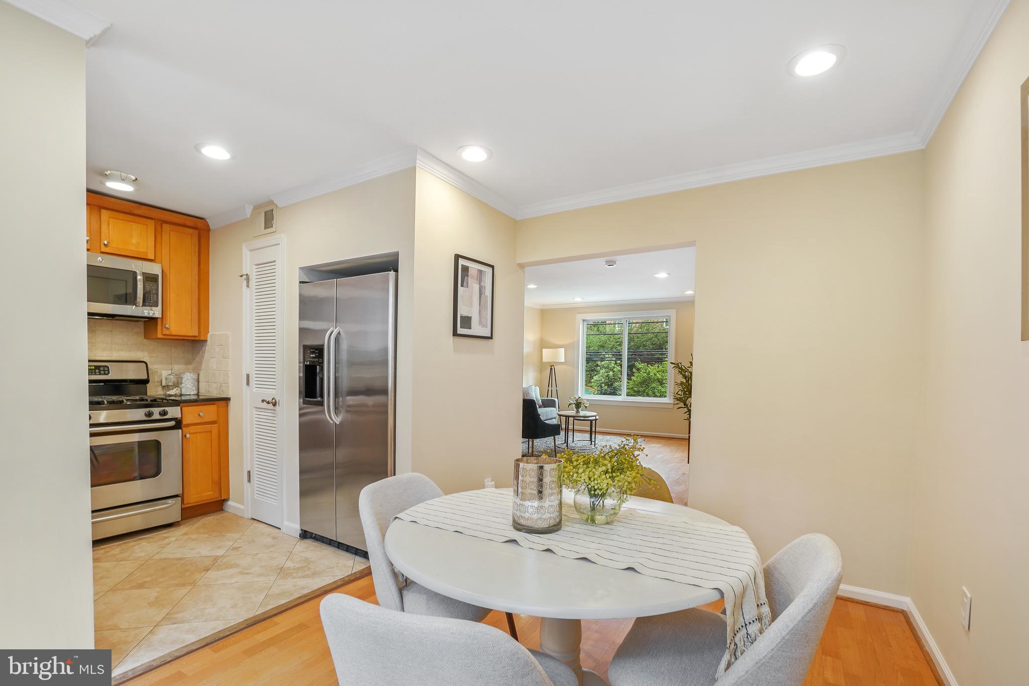 7527 Maple Avenue, Unit 4 Takoma Park, MD 20912 - Photo 10 of 30 Dining Room Opens to the Kitchen