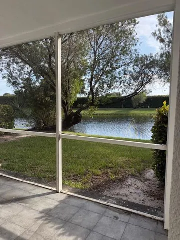 a view of a garden from a window