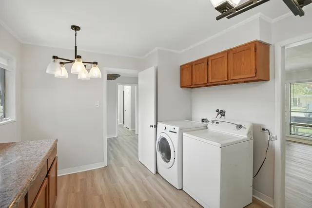 a room with storage and utility