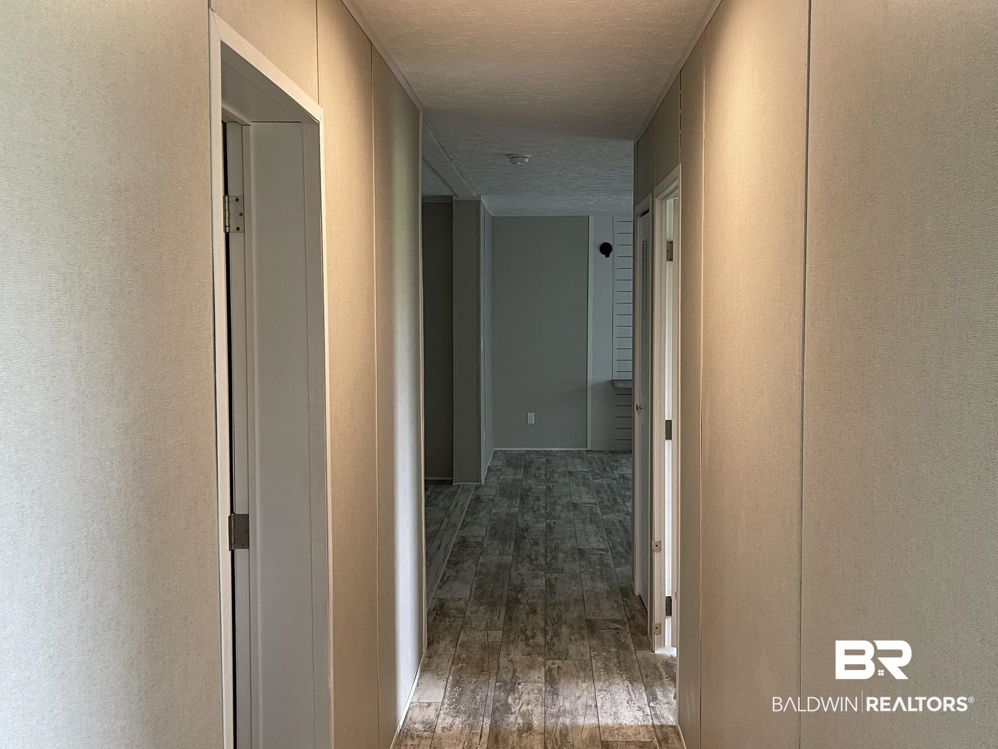 16802 County Road 87 Elberta, AL 36530 - Photo 11 of 19 Hall with dark wood-style flooring and a textured ceiling