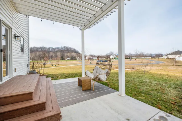 a view of a lake with a ocean view