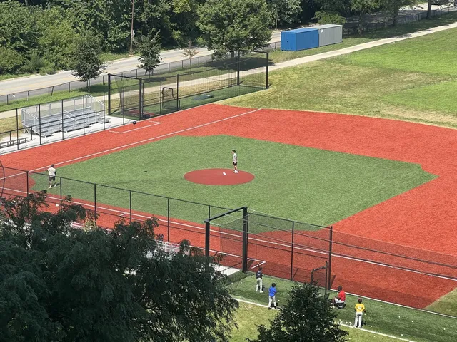 a view of a backyard with swimming pool