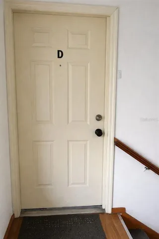 a view of front door