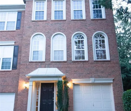 a front view of a building