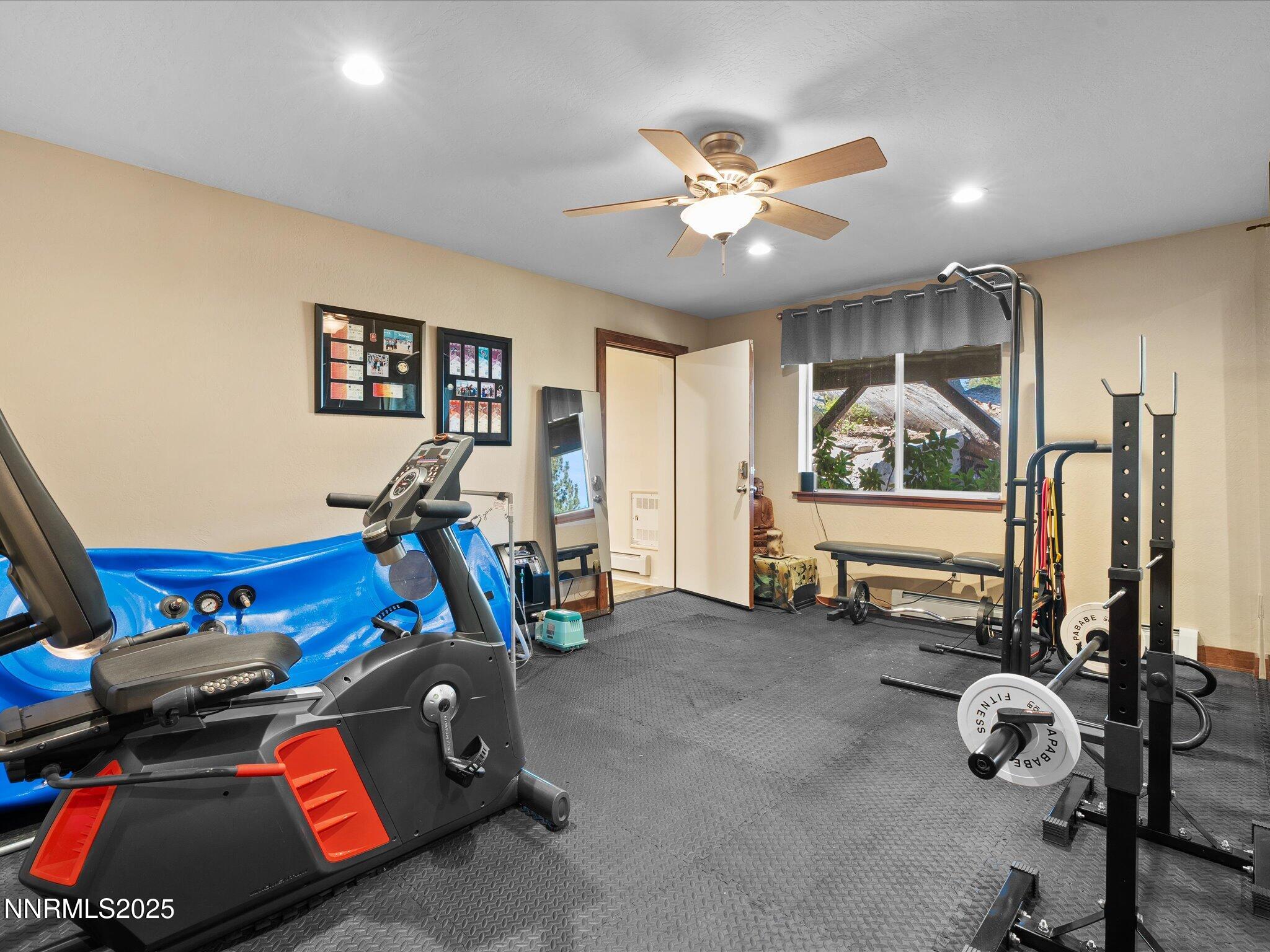 689 Tina Court Stateline, NV 89449 - Photo 57 of 102 a view of game room with gym equipment