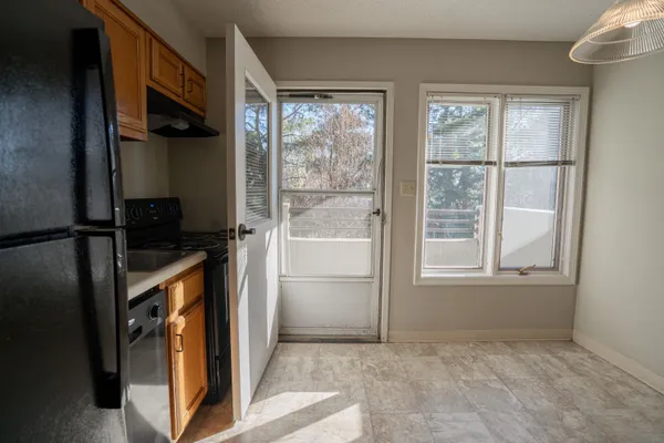 a view of walk in closet with window