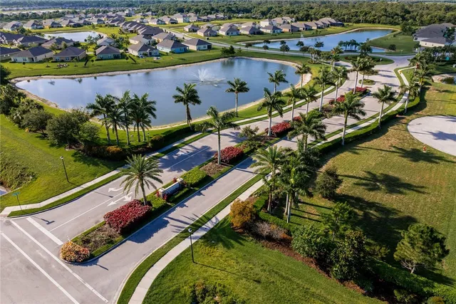 an aerial view of a city