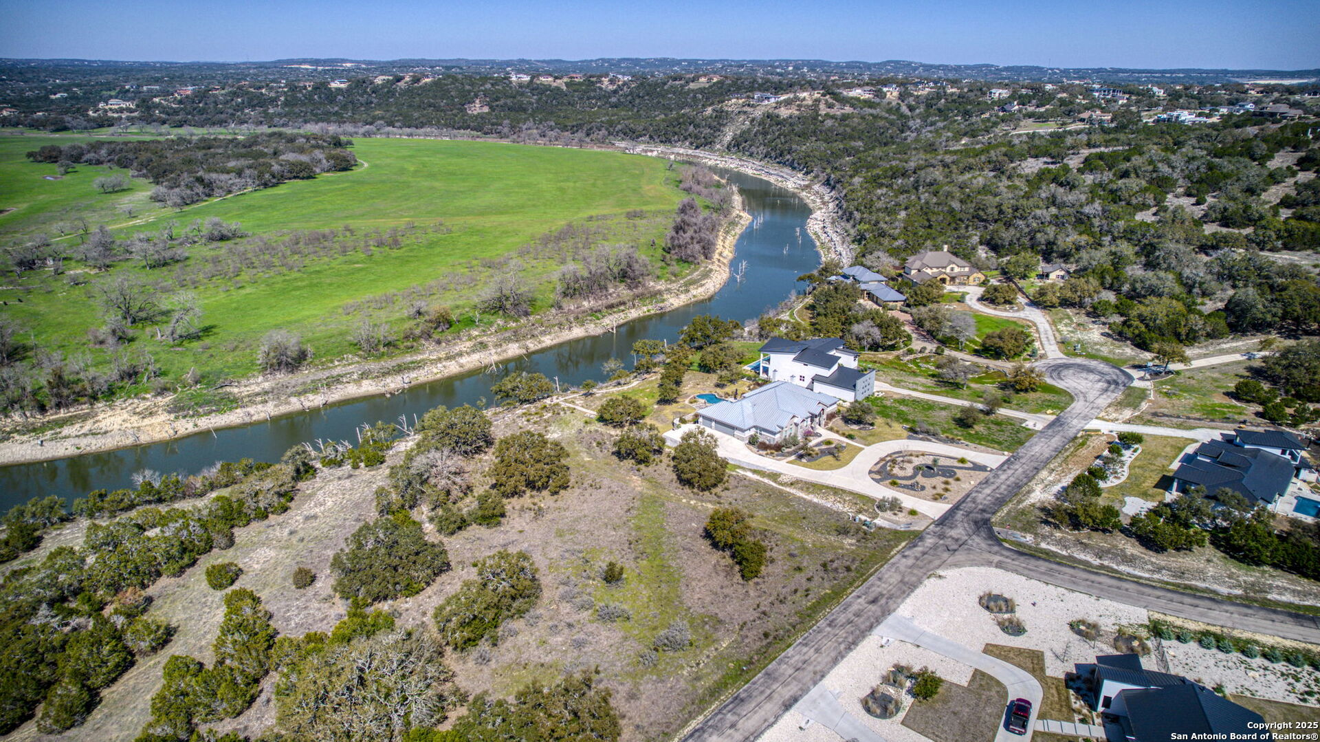 365 River Cliff Place Spring Branch, TX 78070 - Photo 40 of 48 an aerial view of a house