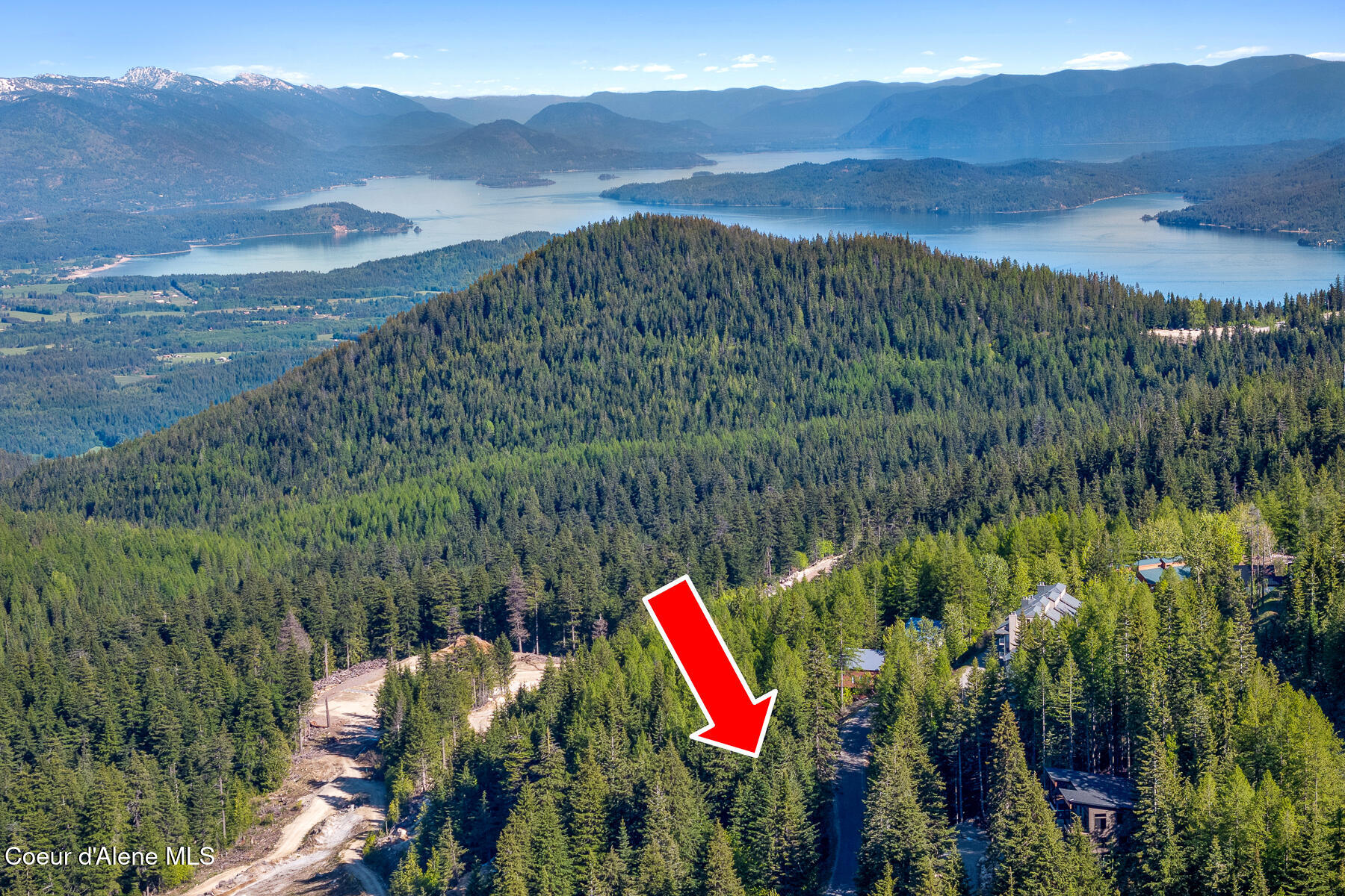 Nna Telemark Road Sandpoint, ID 83864 - Photo 14 of 22 Aerial_TelemarkRdLot-7_Arrow