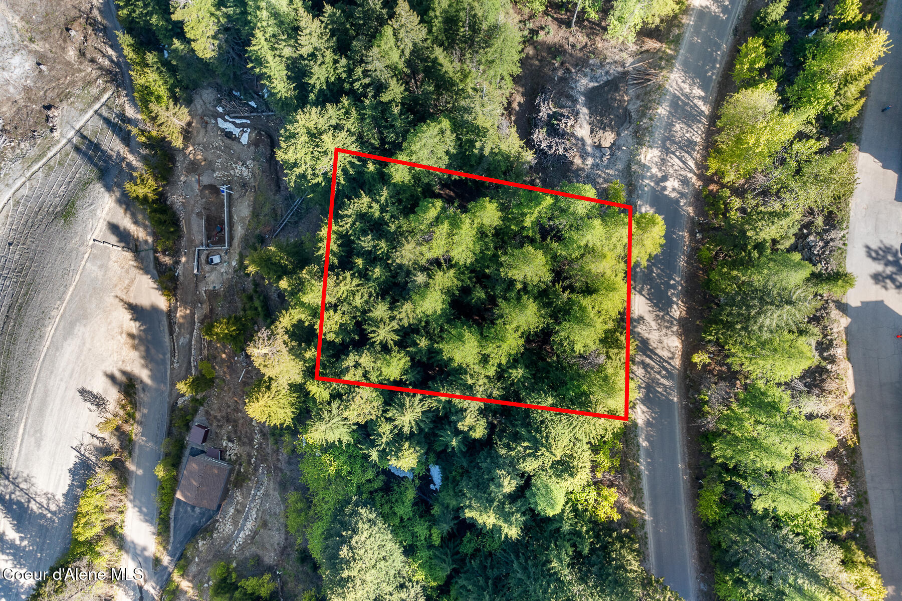 Nna Telemark Road Sandpoint, ID 83864 - Photo 9 of 22 Aerial_TelemarkRdLot-3_Outlined