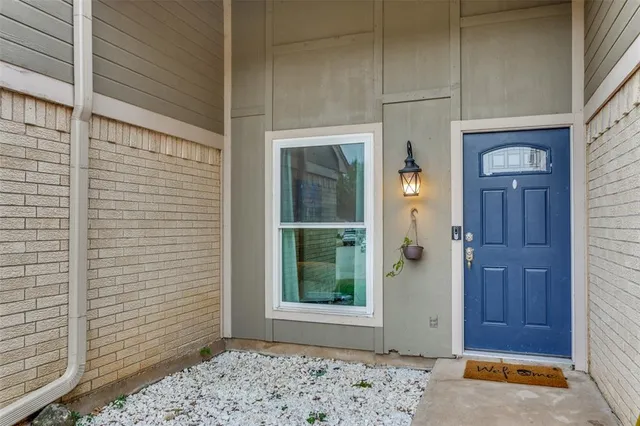 a view of an entryway door