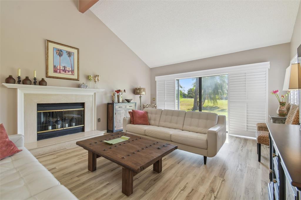 5434 Kemkerry Road Wesley Chapel, FL 33543 - Photo 11 of 56 a living room with furniture and a fireplace