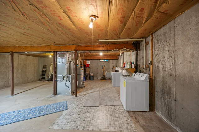 a view of a storage room