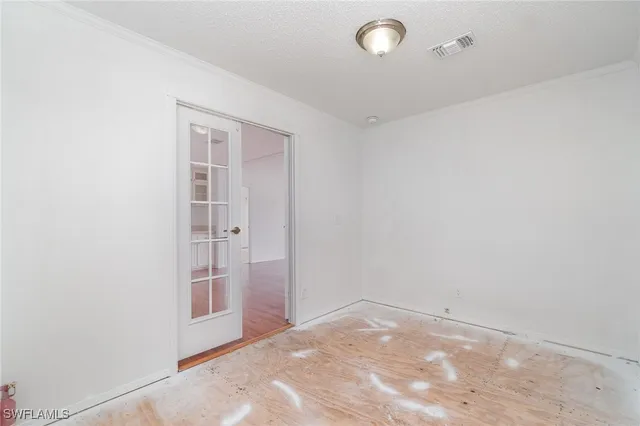 a view of an empty room