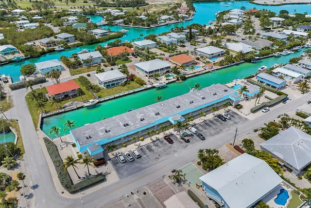 an aerial view of a city