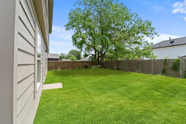 a view of garden with deck