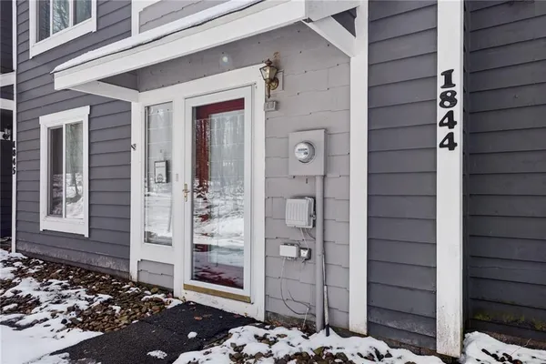 a front view of a house