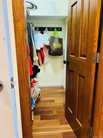 a view of an entryway with a front door