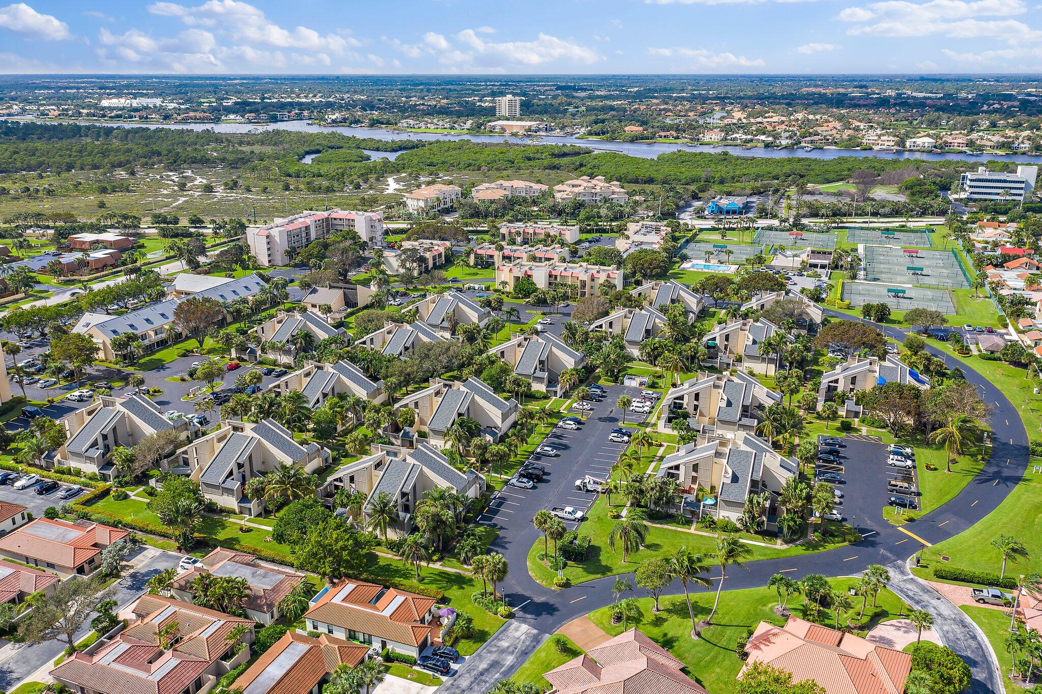 1605 Highway 1, Unit SL5A Jupiter, FL 33477 - Photo 26 of 26 an aerial view of residential houses with outdoor space and river