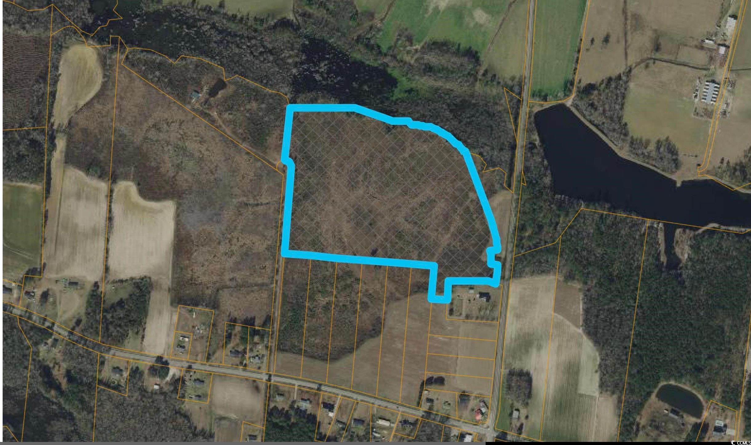 Tbd J H Martin Road Galivants Ferry, SC 29544 - Photo 14 of 14 Aerial overview of property's location featuring property parcel outlined