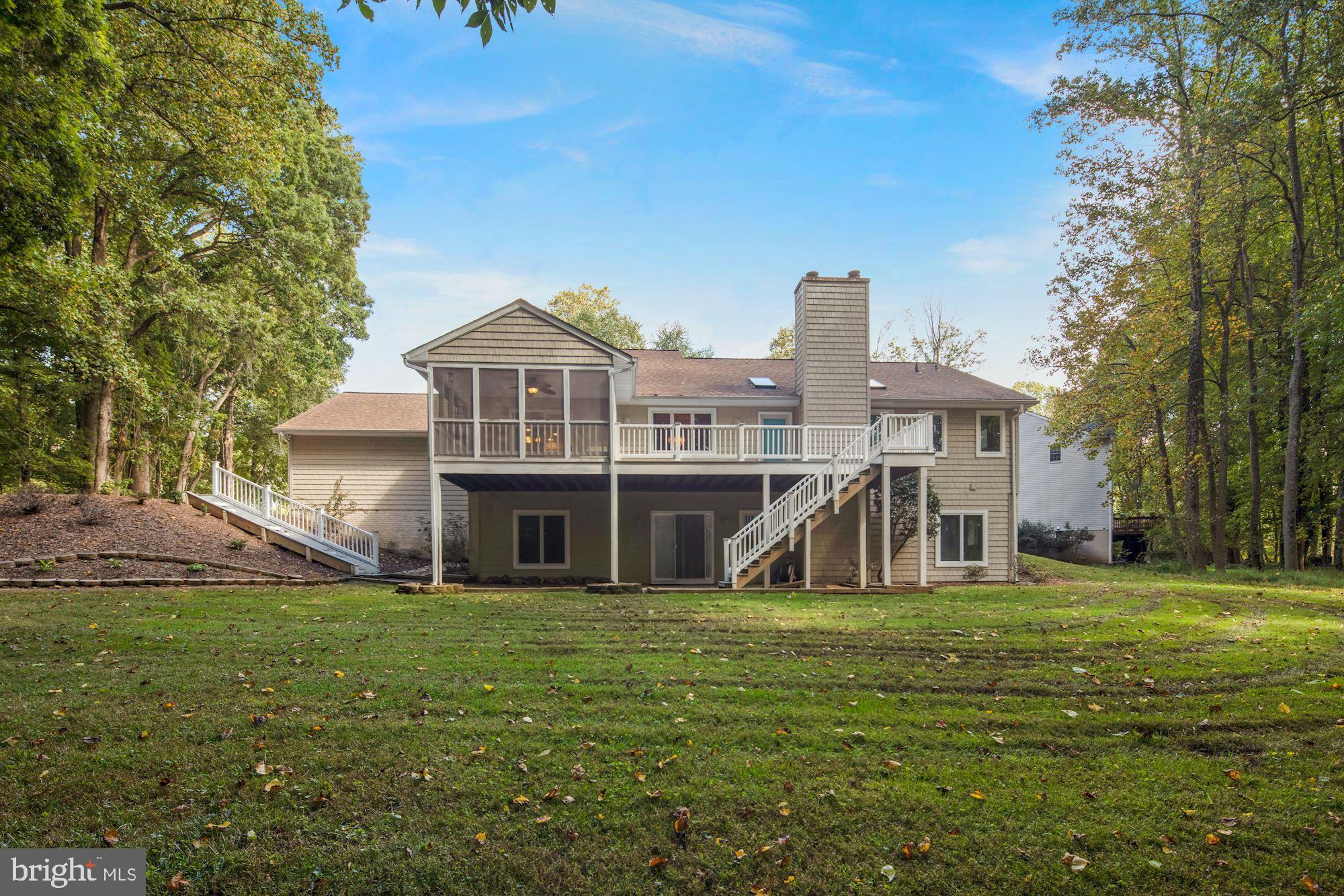 Glorious backyard space and rear view of home!