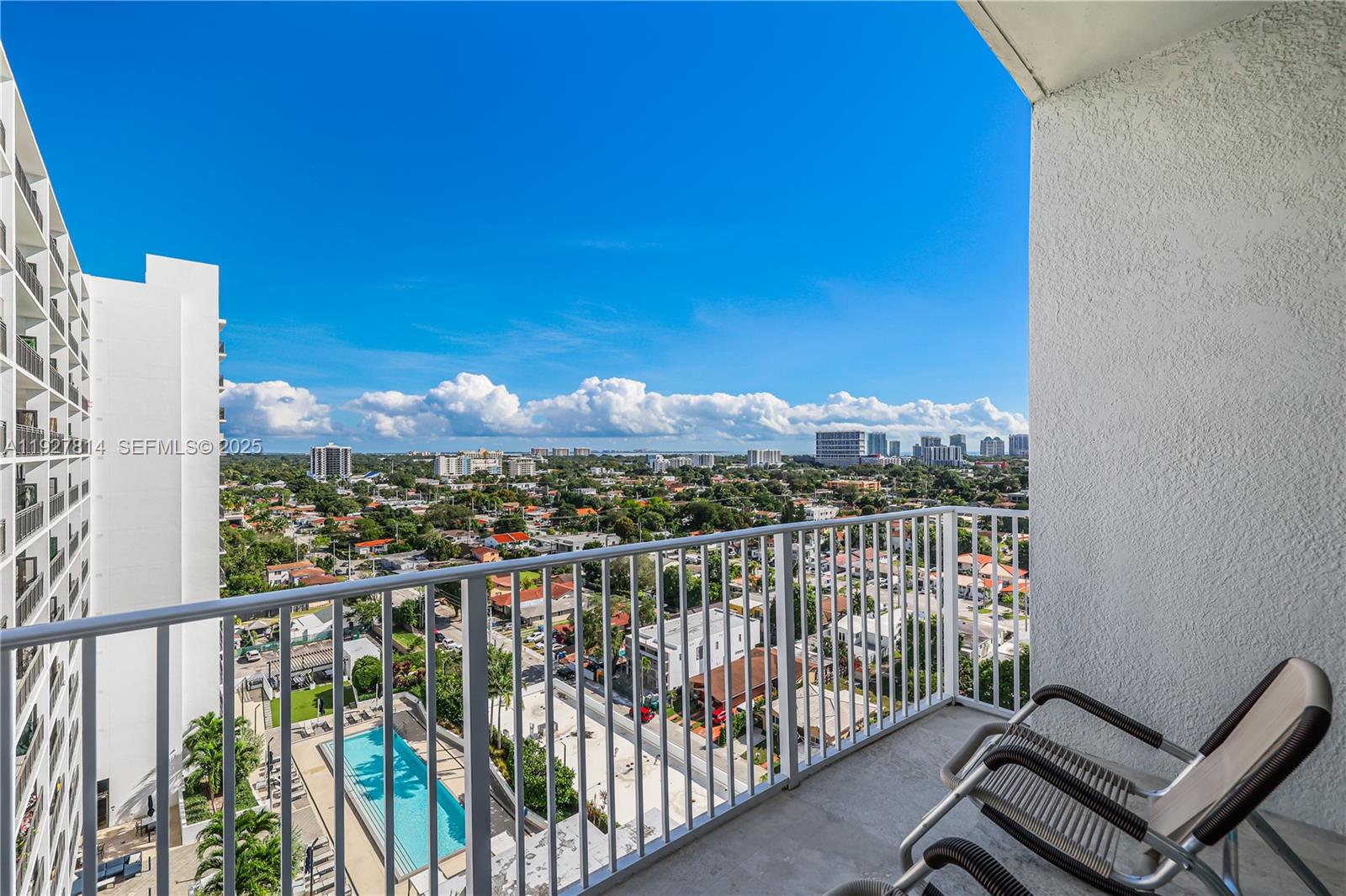 3180 Southwest 22nd Terrace, Unit PH201 Miami, FL 33145 - Photo 28 of 58 a view of a balcony with city view