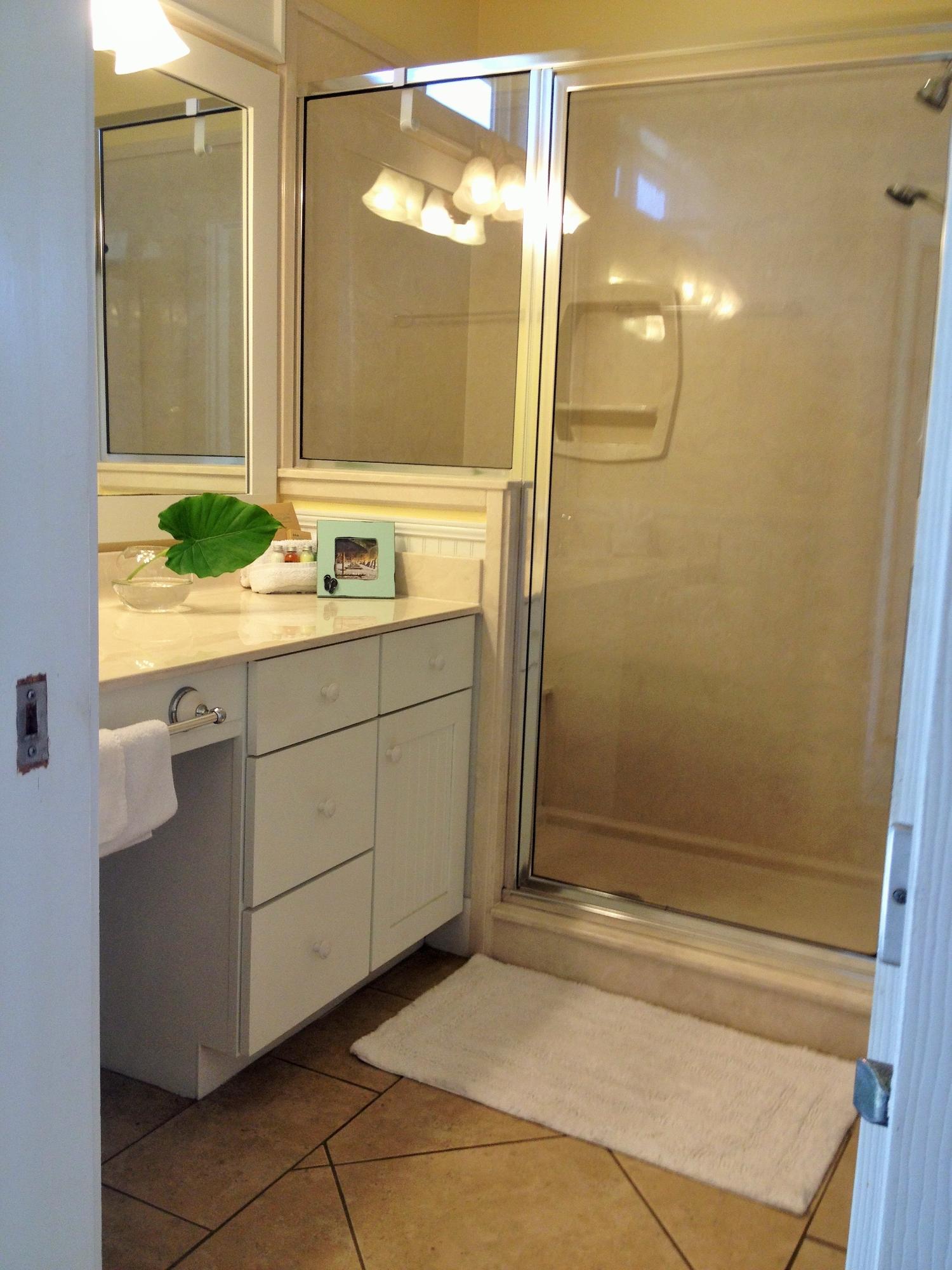 89 West Blue Crab Loop Inlet Beach Inlet Beach, FL 32461 - Photo 15 of 42 a bathroom with a sink and a mirror