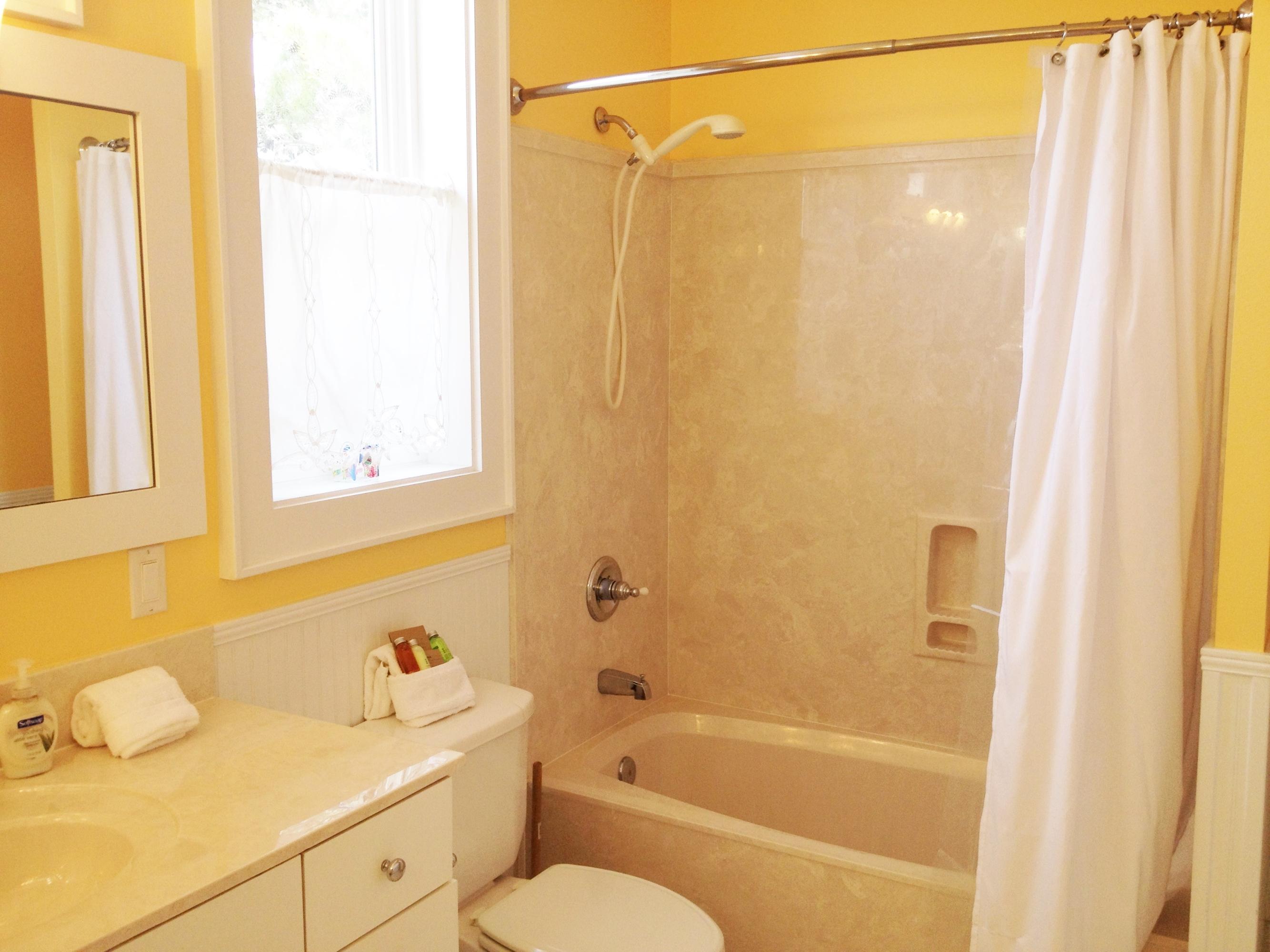 89 West Blue Crab Loop Inlet Beach Inlet Beach, FL 32461 - Photo 24 of 42 a bathroom with a shower curtain and a sink