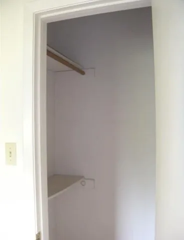 a close up view of racks on the wall