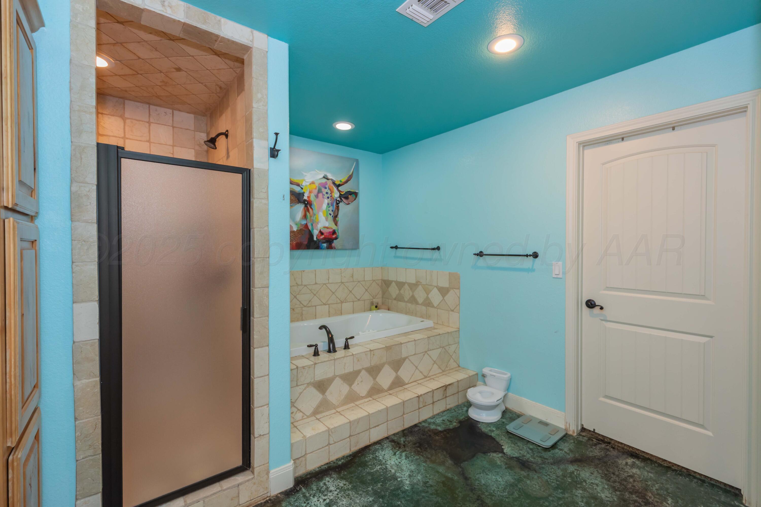 1301 Moon Ridge Lane Amarillo, TX 79124 - Photo 21 of 34 a bathroom with a shower and a sink