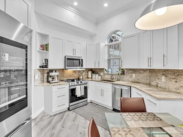 a outdoor view with a sitting space